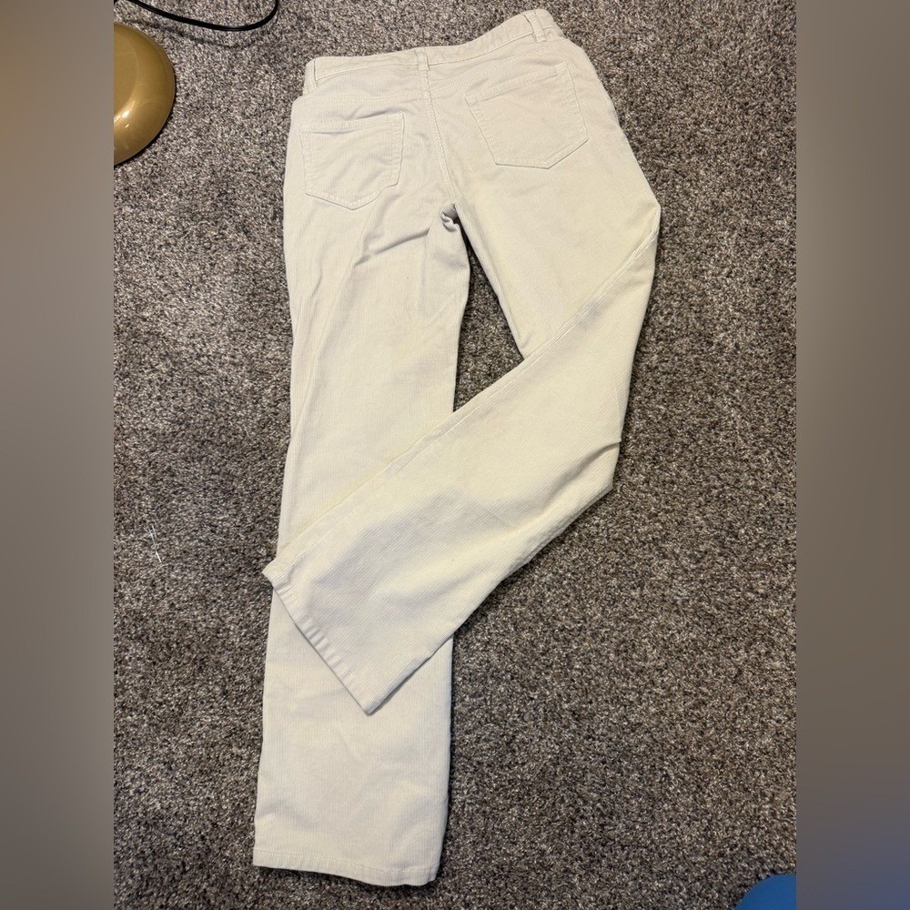 Eddie Bauer Cream Corduroy Pants - Picture 3 of 5